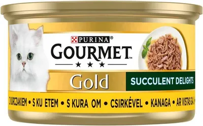 Produktbild von Gourmet Gold Katzenfutter mit Huhn 85 g