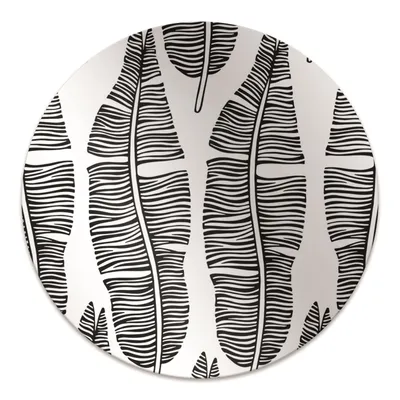 Produktbild von Rundmatte - Stuhlunterlage Bürostuhlunterlage - Rund Ø 100 cm - Bodenmatte - Fußmatte - Muster in den Blättern.