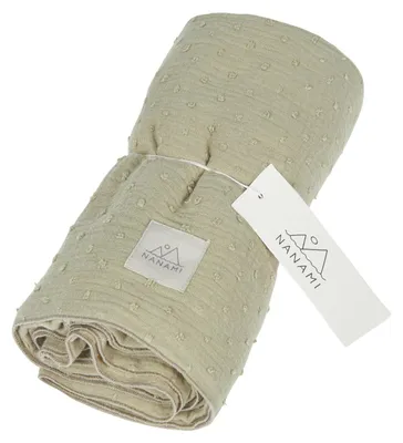Produktbild von Nanami Swaddle – Woven Dot – Eucalyptus – 100x135 cm