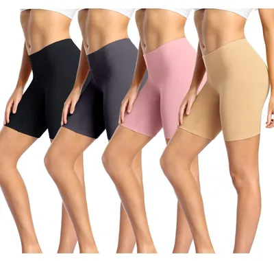 Image de Boxers pour femmes en coton - Sous-vêtements confortables à jambes longues - Lot de 3