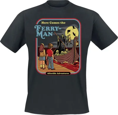 Produktbild von Steven Rhodes T-Shirt Herren Ferry Man schwarz XXL