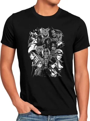 Produktbild von style3 Midgar Family Herren T-Shirt anime cloud chocobo sephiroth