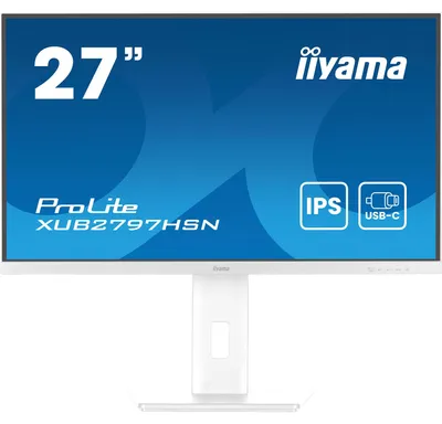 Obrázok produktu pre iiyama ProLite XUB2797HSN-W2, 68,6 cm (27"), 1920 x 1080 px, Full HD, LED, 1 ms, Biela