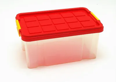 Produktbild von Box klein mit farbigem Deckel 30 x 19 x 14 cm 5 Liter