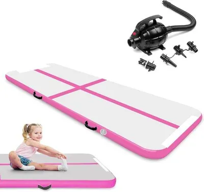 Produktbild von Famanu Gymnastikmat aufblasbar 3m/4m - 10 cm dick, ideal für Yoga und Training