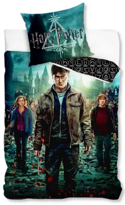 Produktbild von Jugendbettwäscheset 160x200 Harry Potter Zauberer
