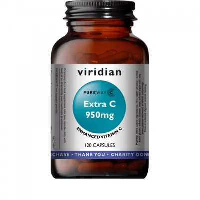 Obrázek produktu pro Viridian Extra C 950mg 120 kapslí (Vitamín C 950mg)