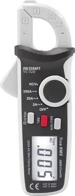 Obrázok produktu pre VOLTCRAFT VC-320 Prúdové kliešte kalibrované (ISO) digitálne CAT II 600 V, CAT III 300 V Displej (počty): 2000 (VC-9486035)