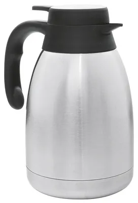 Produktbild von HI Isolierkanne Edelstahl doppelwandig mit Einhandautomatik 1,5 L silber