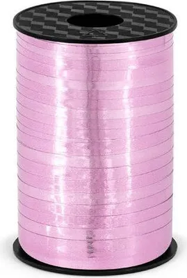 Produktbild von 1 Ballonband - Metallic Rosa - 225m / 5mm
