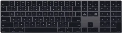 Image de Clavier Apple Magic Keyboard noir QWERTY danois gris