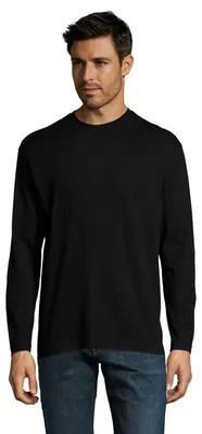 Image de SOLS - T-shirt « Monarch » pour homme à manches longues LT1742 (XL) (noir)