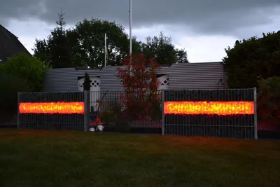 Zdjęcie produktu dla 7616 Oświetlenie gabionowe LED 230 V 360° 2x0,85 m CZERWONE