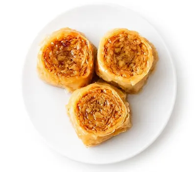 Produktbild von Baklava to go - Sweet Rolls Walnuss, 20 x 3er-Packungen im Tray