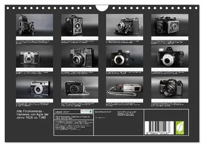 Produktbild von Alte Fotokameras - Kameras von Agfa der Jahre 1928 bis 1980 (Wandkalender 2026 DIN A4 quer), CALVENDO Monatskalender