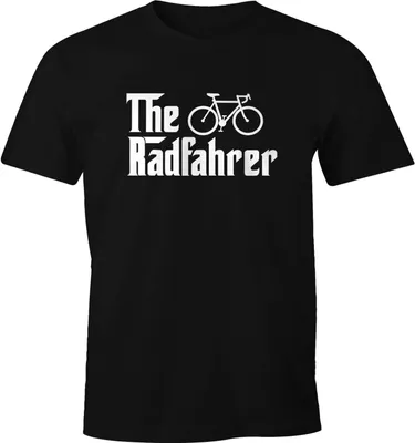 Produktbild von Herren T-Shirt The Radfahrer Rennrad Fahrrad Biker Fun-Shirt Moonworks® schwarz XS