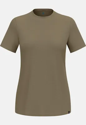 Olivegrünes T-Shirt mit Rundhalsausschnitt und kurzen Ärmeln von Odlo