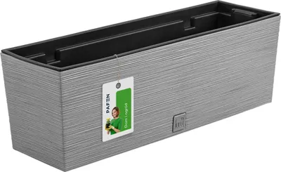 Produktbild von Prosperplast 12l Furu Collection 58x18x19.5 Cm Za5228 Blumentopf Silber  Silber One Size