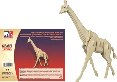 Produktbild von Holz 3D Puzzle - Giraffe