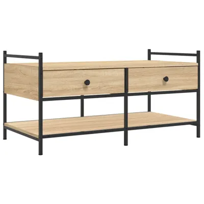 Produktbild von vidaXL Couchtisch Sonoma-Eiche 99x50x50 cm Holzwerkstoff