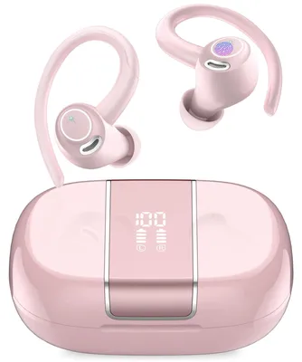 Image de Écouteurs Bluetooth sportifs, écouteurs intra-auriculaires sans fil, couleur rose perle
