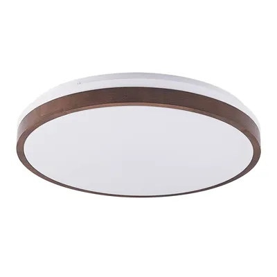 Produktbild von Lindby LED-Deckenleuchte Hudsona, Ø 49 cm, Holz, braun