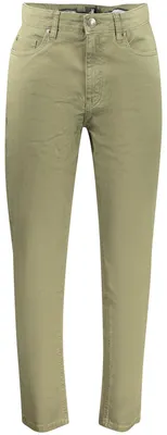 Image de Pantalon vert 5 poches pour homme avec logo : quand style et confort ne font qu'un
