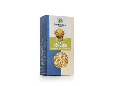 Zdjęcie produktu dla Sonnentor 00773, Ziarniste przyprawy, 120 g, Nasiona gorczycy, 487 kcal, 2039 kJ, 28,8 g