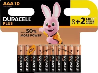 Produktbild von Duracell Plus Power AAA Batterie LR03-10 Pack