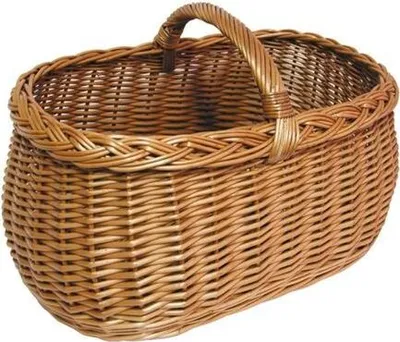 Produktbild von Weidenkorb mit stabilem Tragegriff - 45 x 30 cm - großer Einkaufskorb aus Weide