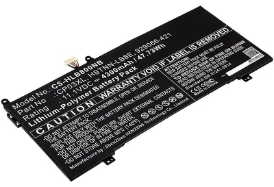 Produktbild von Akku für Hewlett-Packard Spectre x360 - 13-ae040ng Li-Pol 11,1 Volt 4300 mAh schwarz