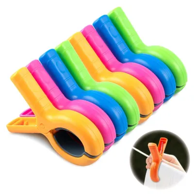 Produktbild von 8 große Strandtuchklemmen für Liegestühle
