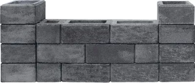 Produktbild von Mauerstein iBrixx System Normalstein quarzit 50 cm x 25 cm x 20 cm