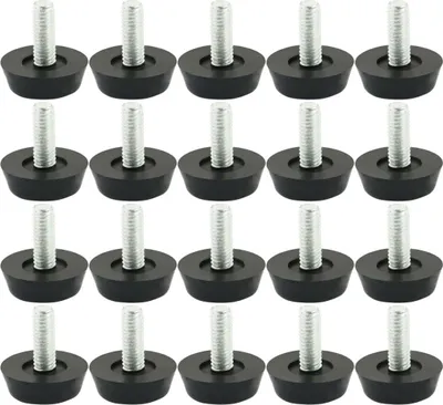 Obrázek produktu pro 20ks nastavitelný nábytek nivelační nohy nastavitelný nábytek Glide noha stůl noha židle základna ochrana podlahy Slip šroub 22mm x M6 x 20mm