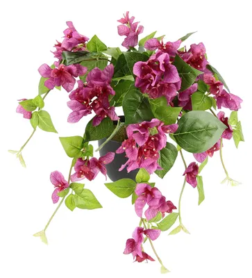 Kunstbougainvillea mit roten Blüten im Topf, 60 cm
