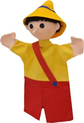 Produktbild von Handpuppe Junge mit langer Nase, ohne Nase, 29cm