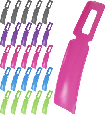 Productafbeelding van com-four® 25x schoenlepels - Mini-schoenlepels in een set - Hulpmiddel om schoenen aan te trekken