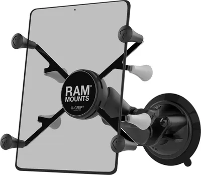 Image de Support à ventouse RAM Mounts X-Grip pour tablettes (7-8 pouces) - Boule B (1 pouce) - Bras de connexion moyen