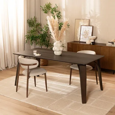 Produktbild von Bronx71 Esstisch Flint Eiche dunkel 160 x 90 cm