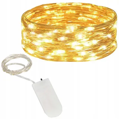 Produktbild von Springos Drahtlichter 30 LED Warmweiß Batteriebetrieben 2 m Micro-Fäden