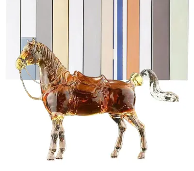 Productafbeelding van Elegante Glazen Paardenvorm Whiskykaraf