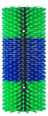 Obrázok produktu pre Štetec na škrabanie pre hospodárske zvieratá, 1 ks. Štetec na škrabanie pre kozy s 4 skrutkami, rozmer 430 x 190 mm. Štetec na škrabanie pre kravy na úľavu od svrbenia chrbta, masážny štetec na starostlivosť a škrabanie pre kone, dobytok, ovce, prasatá, zelený a modrý