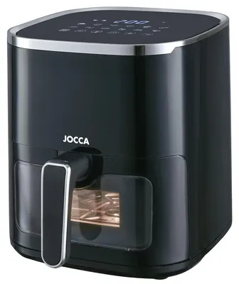 Heißluftfritteuse 5 l mit Sichtfenster, 1450 W, schwarz