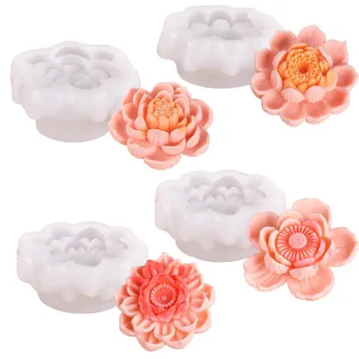 Produktbild von Silikonformen – 3D-Blumenformen – Fondantformen – Kerzenformen – Schokoladenformen – Lebensmittelechte Silikone – Formen