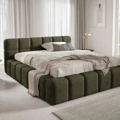 Image de Lit rembourré NUBO Premium 180x200 cm avec coffre de lit - Tissu : Perfect Harmony 39