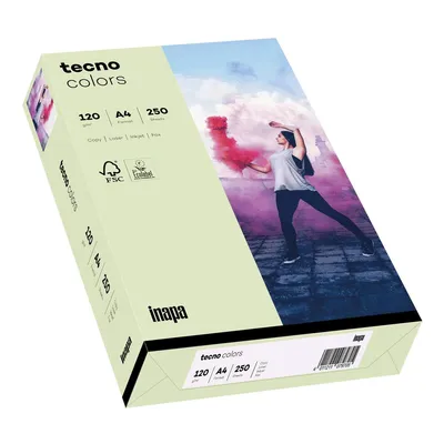 Obrázek produktu pro Multifunkční papír tecno colors A4 120 g/m2 PU=250 listů světle zelený