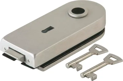 Immagine prodotto di Serratura per porte in vetro STUDIO Rondo metallo leggero niro anodizzato BB DIN sinistra/destra