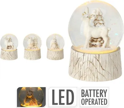 Obrázek produktu pro TĚŽÍTKO 6,5cm, ZVÍŘÁTKO ván., sněžítko, LED osv.,3druhy