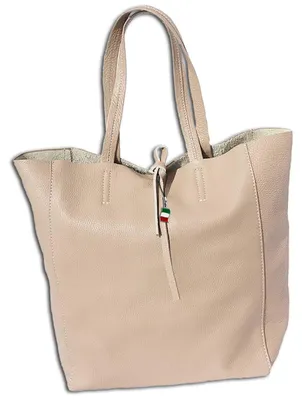 Obrázek produktu pro Florence Dámská nákupní taška z pravé kůže s uchem béžová 30x35x15 cm OTF112C