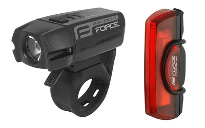 Produktbild von Force Glare Black 400 lm-29 lm Fahradlichterset
